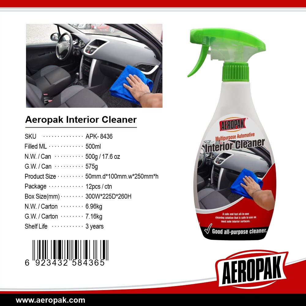 Aeropak Car Interior Cleaner Auto Fabric Clean Alfombra